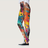 Vivid Chaos Splash Graffiti Leggings (Links)