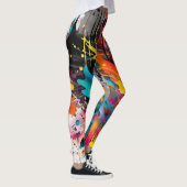 Vivid Chaos Splash Graffiti Leggings (Rechts)