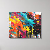 Vivid Chaos Splash Graffiti Leinwanddruck (Vorderseite)