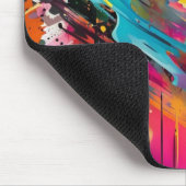 Vivid Chaos Splash Graffiti Mousepad (Ecke)