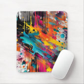 Vivid Chaos Splash Graffiti Mousepad (Mit Mouse)