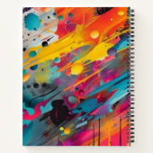 Vivid Chaos Splash Graffiti Notizblock (Rückseite)