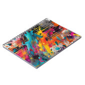 Vivid Chaos Splash Graffiti Notizblock (Linke Seite)