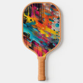 Vivid Chaos Splash Graffiti Pickleball Schläger (Vorderseite)
