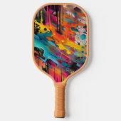Vivid Chaos Splash Graffiti Pickleball Schläger (Rückseite)