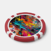Vivid Chaos Splash Graffiti Pokerchips (Einzeln)