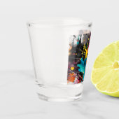 Vivid Chaos Splash Graffiti Schnapsglas (Links)