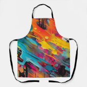 Vivid Chaos Splash Graffiti Schürze (Vorderseite)