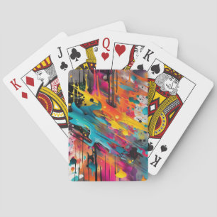 Vivid Chaos Splash Graffiti Spielkarten
