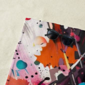 Vivid Chaos Splash Graffiti Strandtuch (Beispiel)