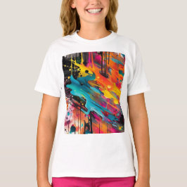Vivid Chaos Splash Graffiti T-Shirt