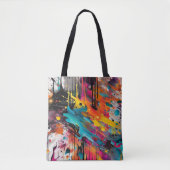 Vivid Chaos Splash Graffiti Tasche (Vorderseite)