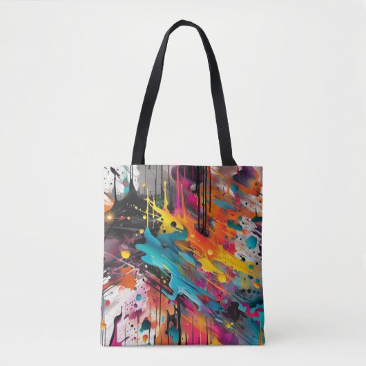 Vivid Chaos Splash Graffiti Tasche (Vorderseite)