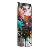 Vivid Chaos Splash Graffiti Thermosbecher (Nach rechts gedreht)