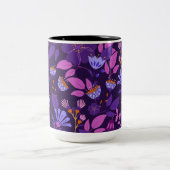 Vivid Charming Floral Zweifarbige Tasse (Mittel)