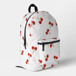 Vivid Cherry Pattern Bedruckter Rucksack
