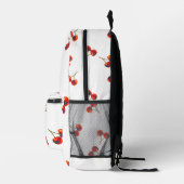 Vivid Cherry Pattern Bedruckter Rucksack (Rechts)