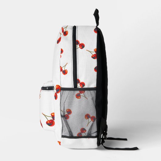 Vivid Cherry Pattern Bedruckter Rucksack (Rechts)