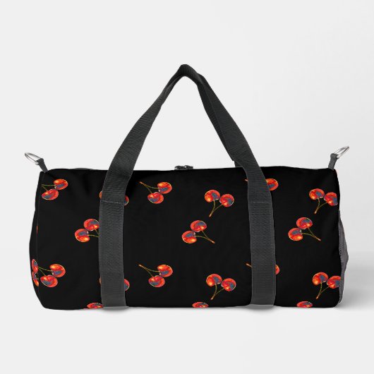 Vivid Cherry Pattern Duffle Bag (Vorderseite)