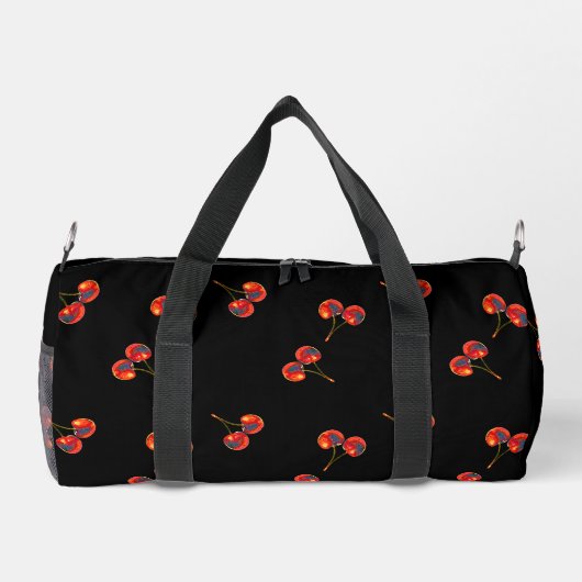 Vivid Cherry Pattern Duffle Bag (Rückseite)