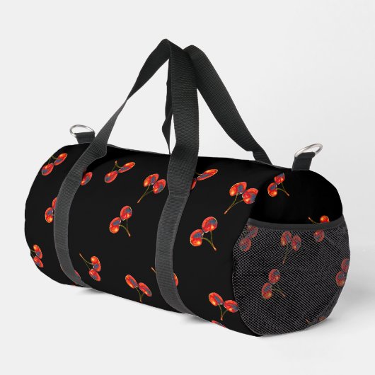 Vivid Cherry Pattern Duffle Bag (Rechte Ecke)
