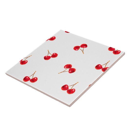 Vivid Cherry Pattern Fliese (Seite)