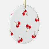 Vivid Cherry Pattern Keramik Ornament (Rechts)