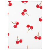 Vivid Cherry Pattern Klemmbrett (Rückseite)