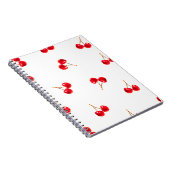 Vivid Cherry Pattern Notizblock (Rechte Seite)