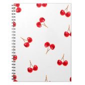 Vivid Cherry Pattern Notizblock (Vorderseite)