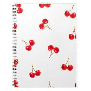 Vivid Cherry Pattern Notizblock