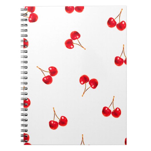 Vivid Cherry Pattern Notizblock (Vorderseite)