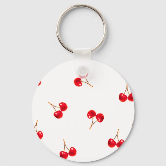 Vivid Cherry Pattern Schlüsselanhänger (Vorderseite)
