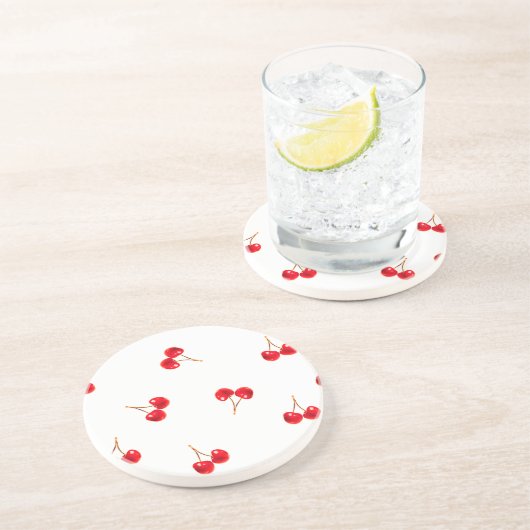 Vivid Cherry Pattern Untersetzer (Seite)