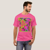 Vivid ChromaLeaf Harmony Muster T-Shirt (Vorne ganz)