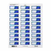 Vivid Cobalt Golden Sprig Orchid Return Address (Vorne)