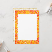 Vivid Color Abstract Design Kunst Herbstblätterung Karte (Vorderseite/Rückseite Beispiel)