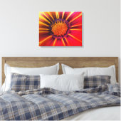 Vivid Color Gerber Daisy Leinwand (Insitu (Schlafzimmer))