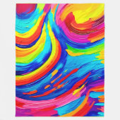 Vivid Color Vortex Fleecedecke (Vorderseite)