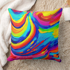 Vivid Color Vortex Kissen