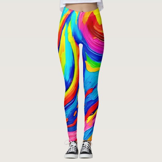 Vivid Color Vortex Leggings (Vorderseite)