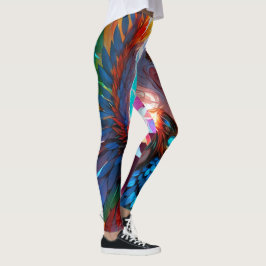 Vivid Colored Manga Girl Fantasy Leggings