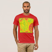 Vivid Colorful Blätter Piazza della Riforma T-Shirt (Vorne ganz)