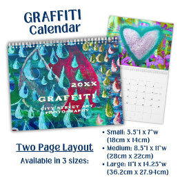 Vivid Colorful Graffiti Street Art Photography - Kalender