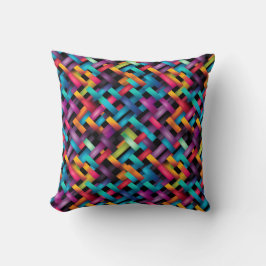 Vivid Colors Basketweave Kissen