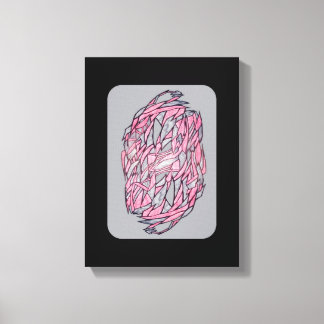 Vivid Contrast: Modern Geometric Abstract Print Leinwanddruck