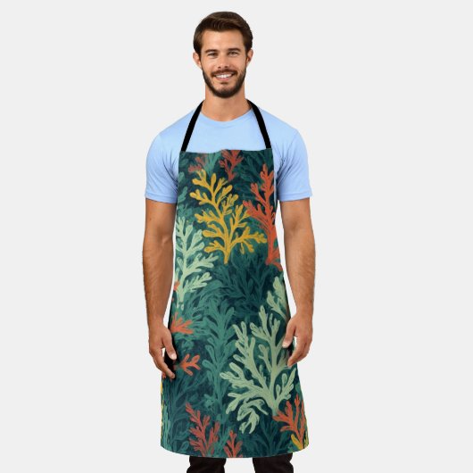 Vivid Coral Forest - Schürze (Getragen)