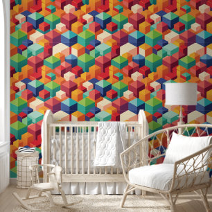 Vivid Cubes Tapete