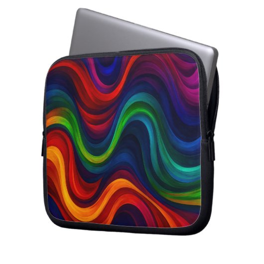 Vivid Curves Laptopschutzhülle (Vorderseite Links)