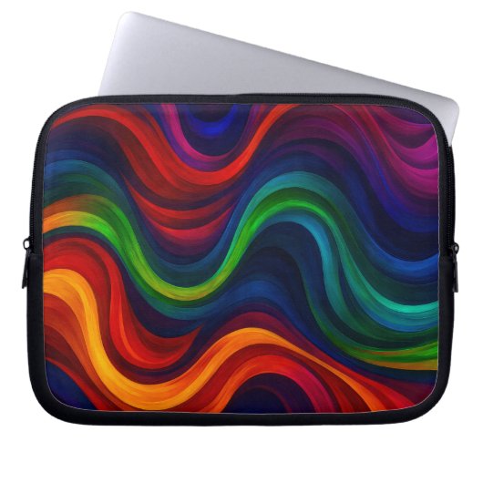 Vivid Curves Laptopschutzhülle (Vorderseite)